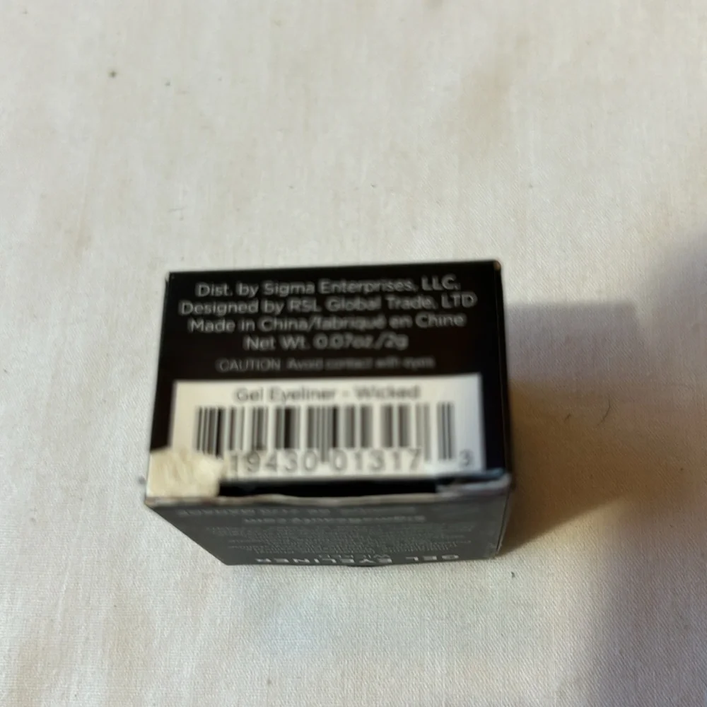 Sigma Gel Eyeliner-Wicked Black  NIB